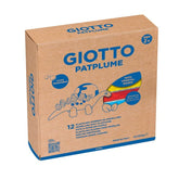 PLASTILINA GIOTTO PATPLUME 350 GRS 12 COLORES SURTIDOS | 12 UNIDADES | (GIOTTO)